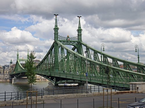 Liberty Bridge (Szabadsag hid). Budapest (Hungary)