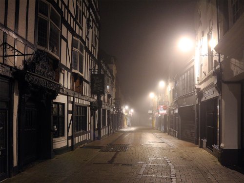 Derby - foggy night