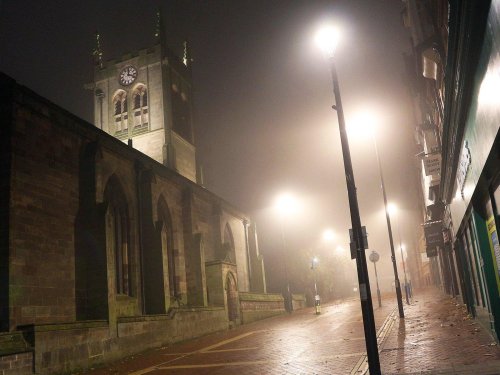 Derby - foggy night